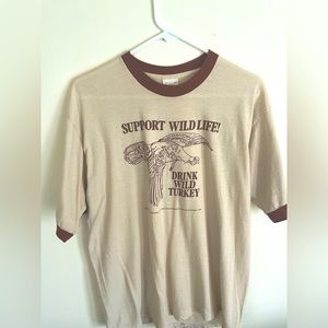 Vintage Wild Turkey Ringer T XL